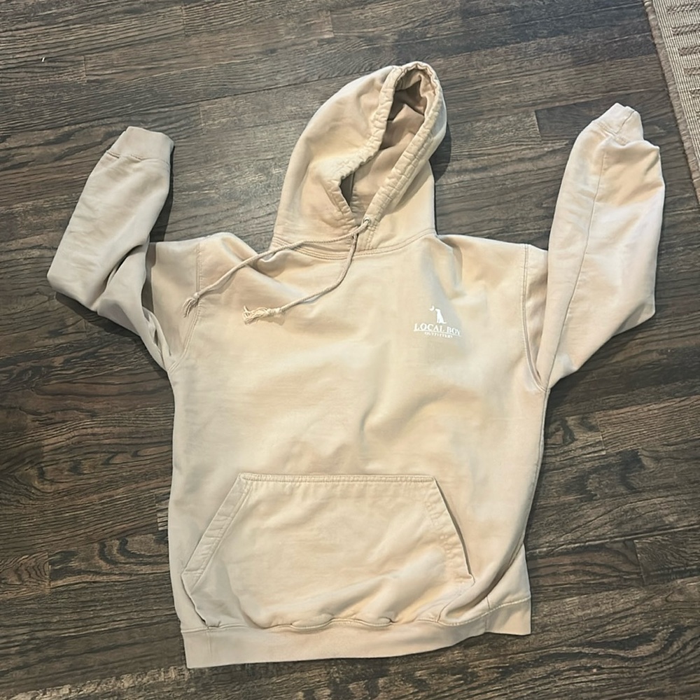 Local boy tan hoodie